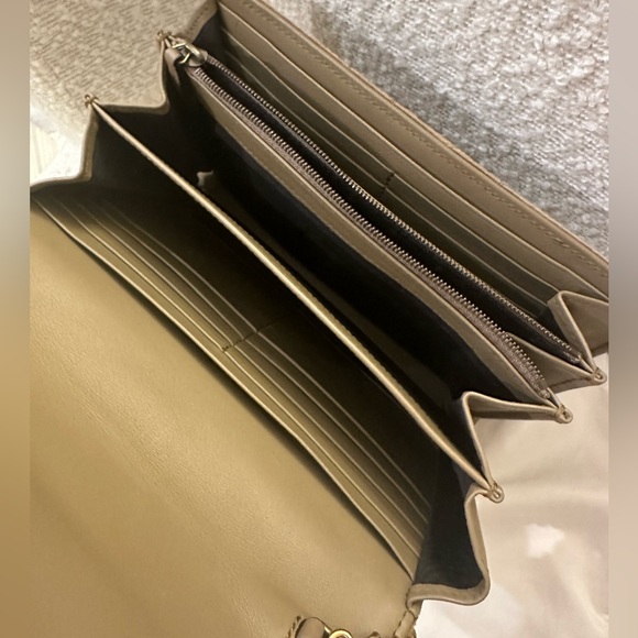 GUCCI Velvet Matelasse GG Marmont Chain Wallet - Picture 8 of 16